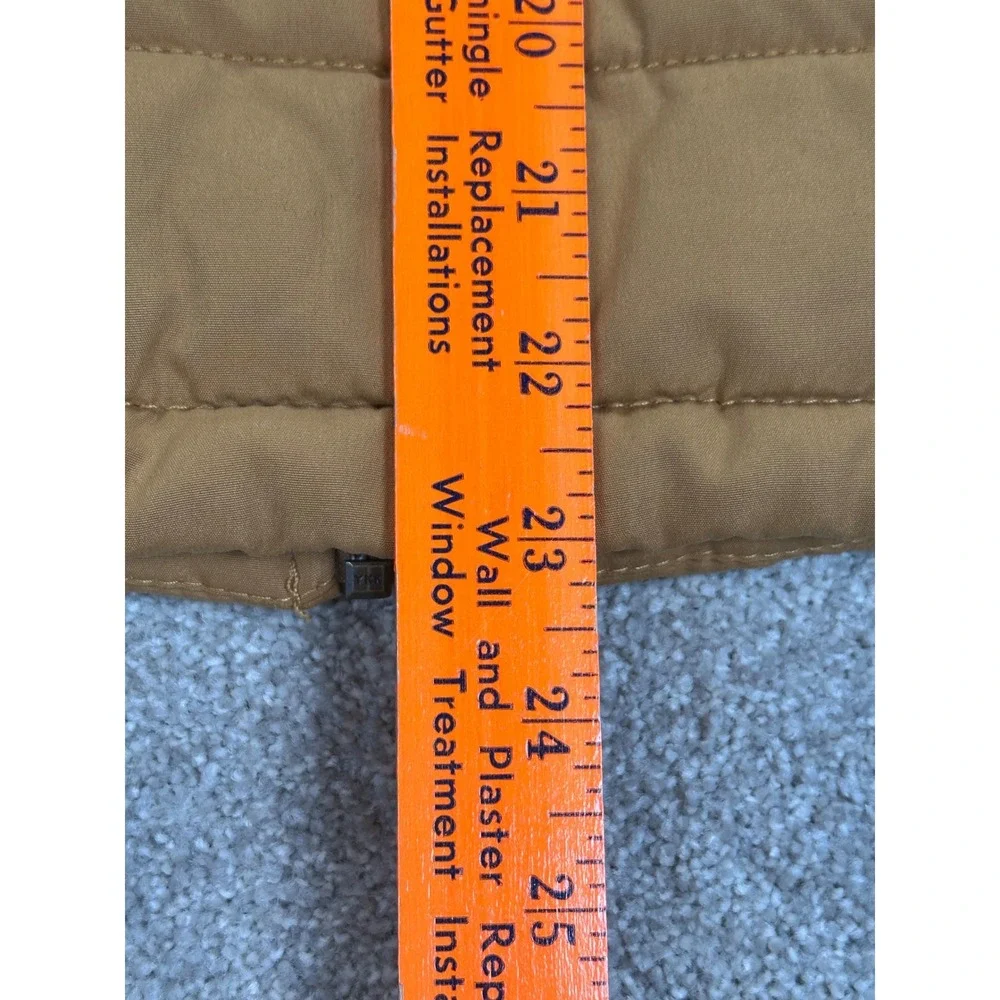 Natural Reflection Puffer Vest Women's Large Tan Quilted‎ Zip Front Insulated